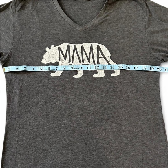 Mama Bear Graphic T-Shirt in Gray, Size is approx. a medium (see measurements) - Picture 5 of 6